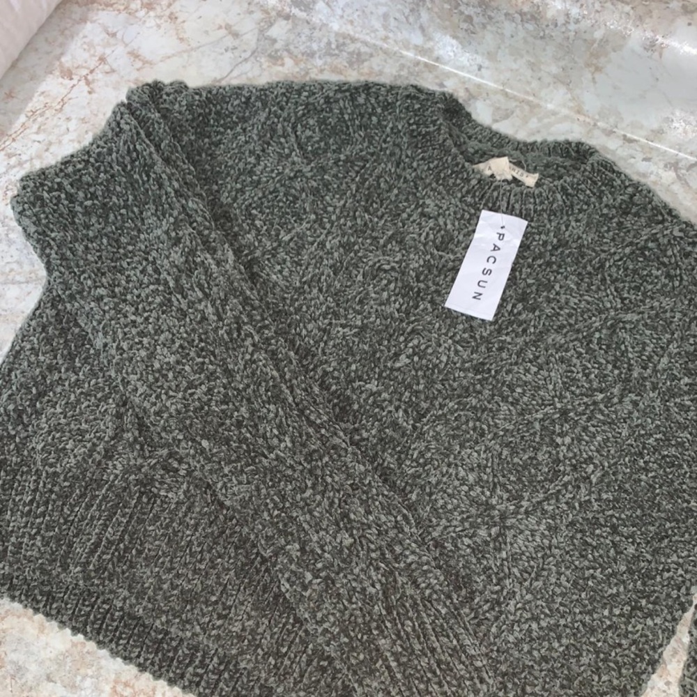 LA Hearts Chenille Cropped Sweater
